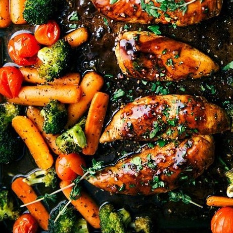 One Pan Balsamic Chicken