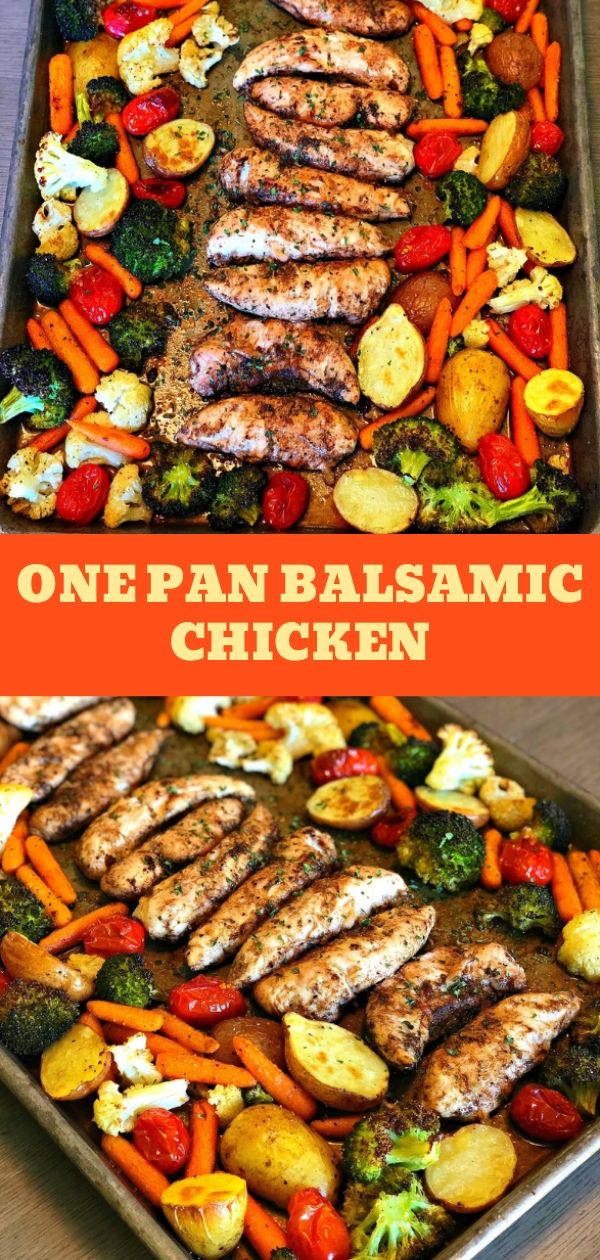 one pan balsamic chicken