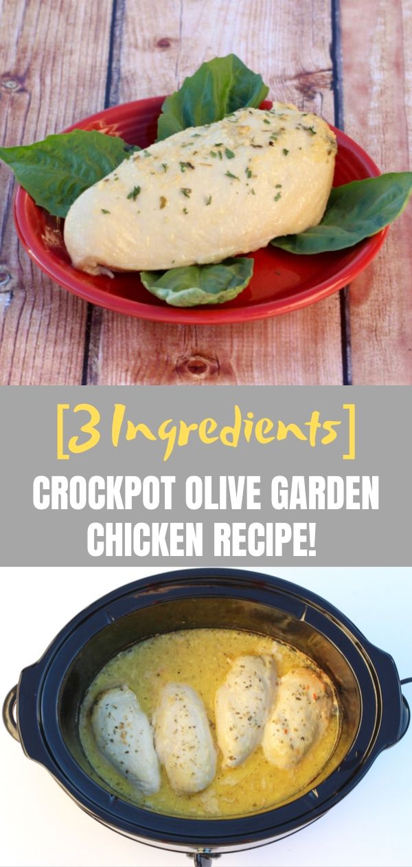 Crockpot Olive Garden Chicken Recipe! [3 Ingredients]
