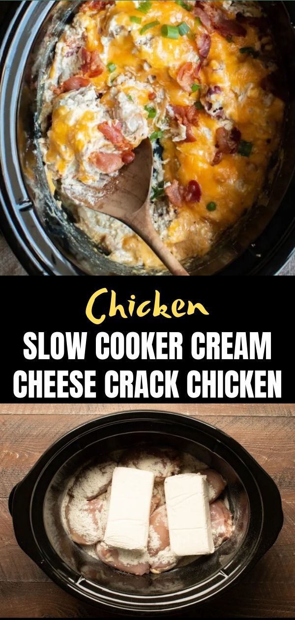 Slow Cooker Cream Cheese Crack Chicken