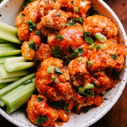 Air Fryer Buffalo Cauliflower Bites