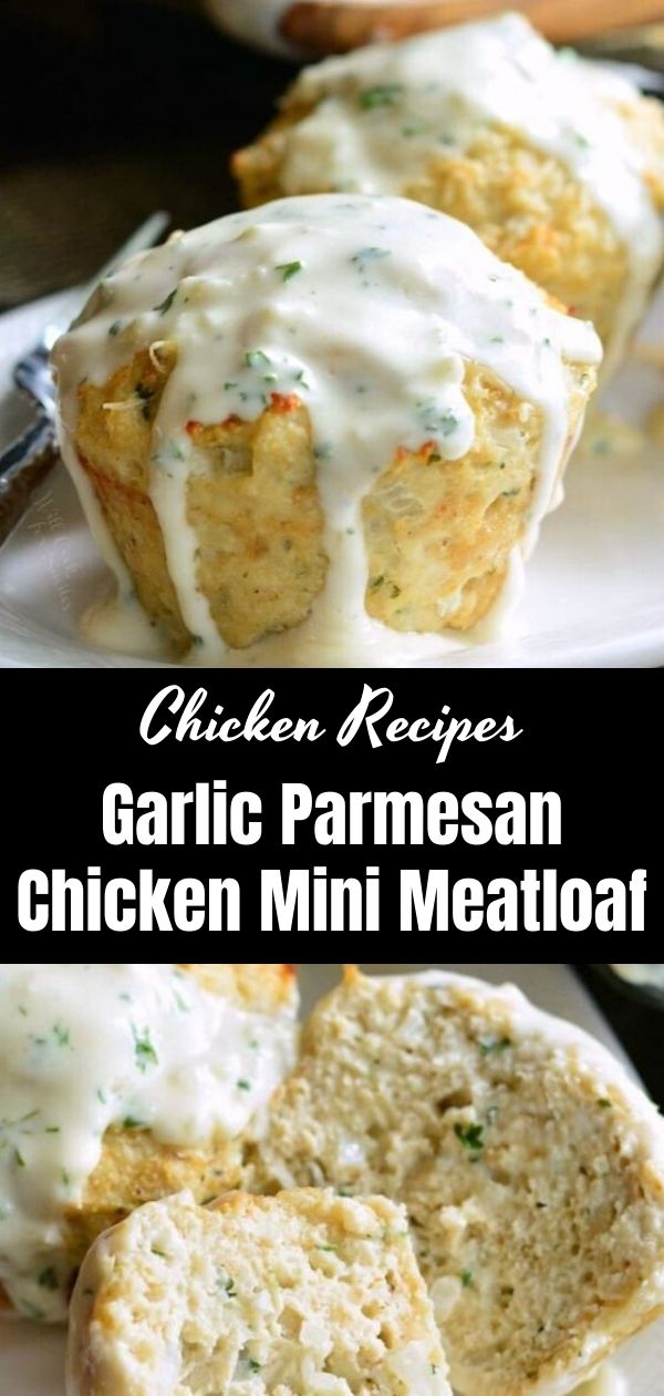 Garlic Parmesan Chicken Mini Meatloaf (1)