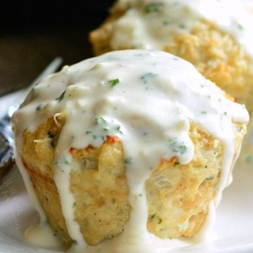 Garlic Parmesan Chicken Mini Meatloaf