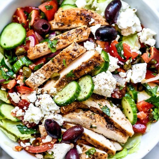 Greek Salad With Chicken