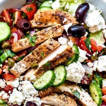 Greek Salad with Chicken 1