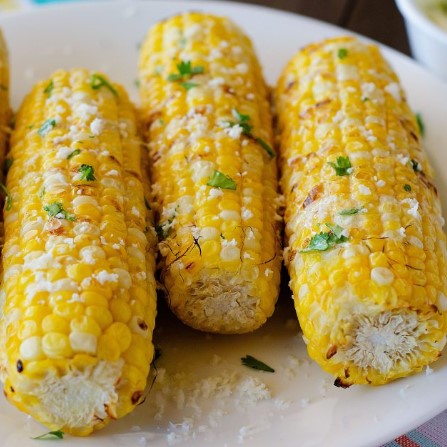Grilled Corn with Cilantro-Lime Butter 1