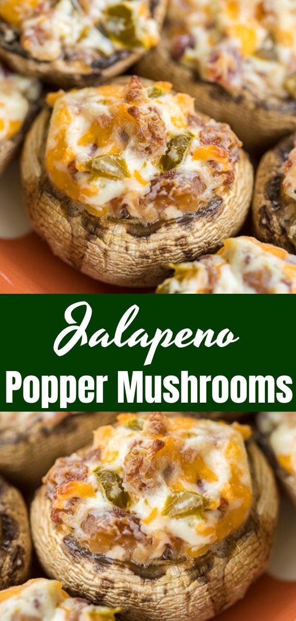 Jalapeno Popper Mushrooms