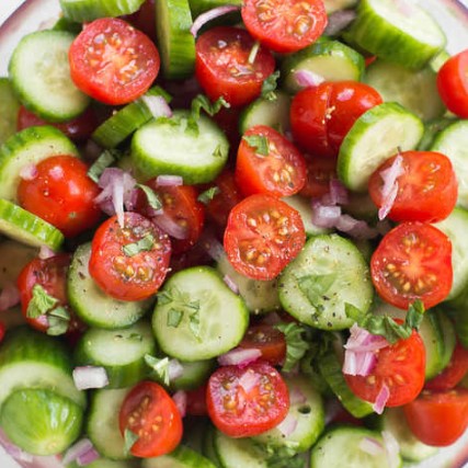 Tomato Cucumber Salad 1