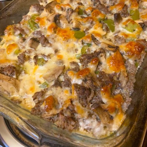 Philly Cheese Steak Casserole 1