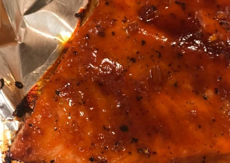 Not-exactly-gochujang Salmon.