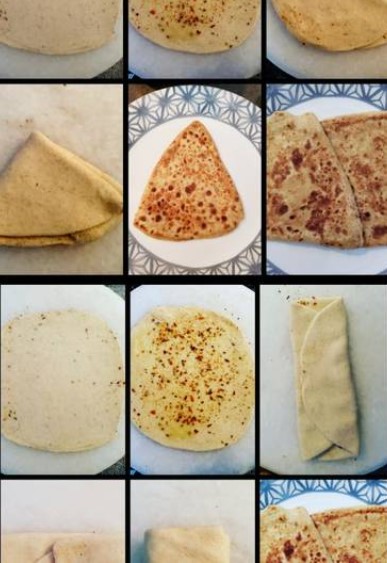 Easiest Way to Prepare Delicious TRIANGLE+SQUARE PARATHA😊😊