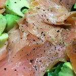 Keto Friendly Green salad with Smoked Salmon