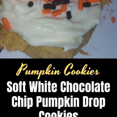 Soft White Chocolate Chip Pumpkin Drop Cookies (1)