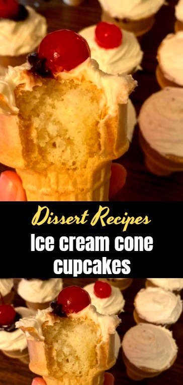 Ice cream cone cupcakes