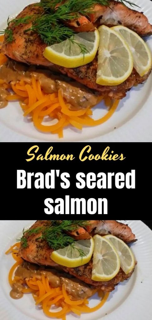 How to Cook Delicious Brad’s seared salmon w/ squash noodles & shallot mushroom sauce