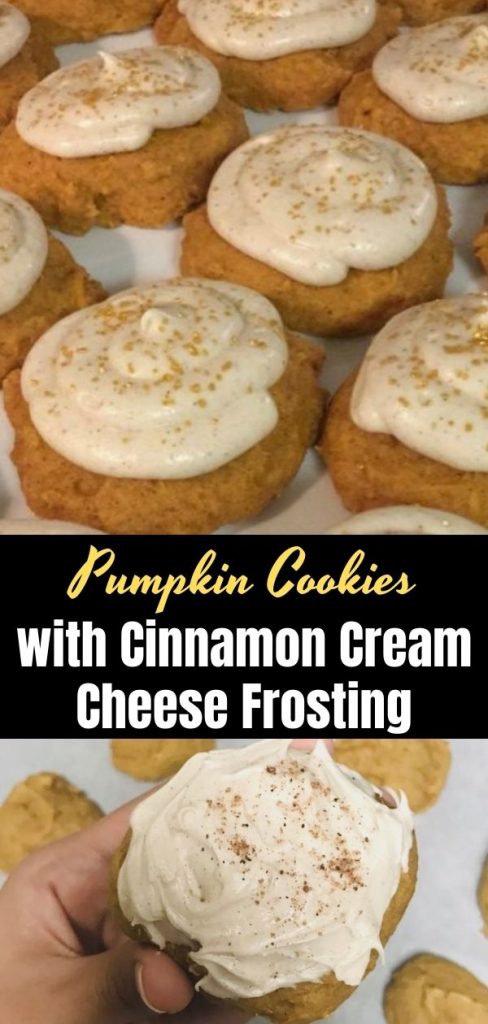 Pumpkin Cookies with Cinnamon Cream Cheese Frosting (1)