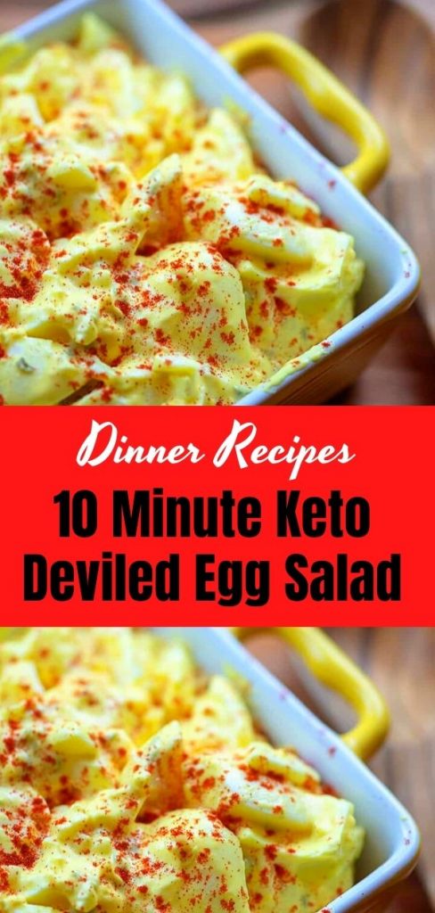 10 Minute Keto Deviled Egg Salad