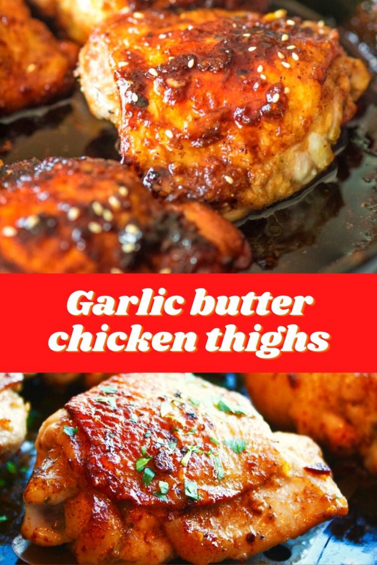 Garlic butter chicken thighs - howtocook