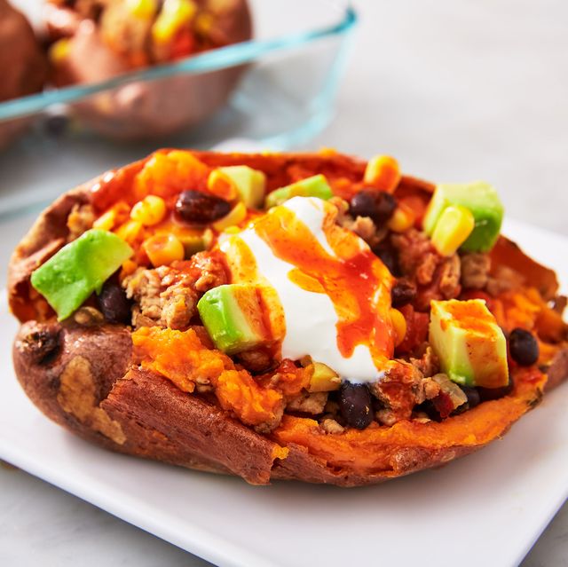 Turkey taco stuffed sweet potatos 2