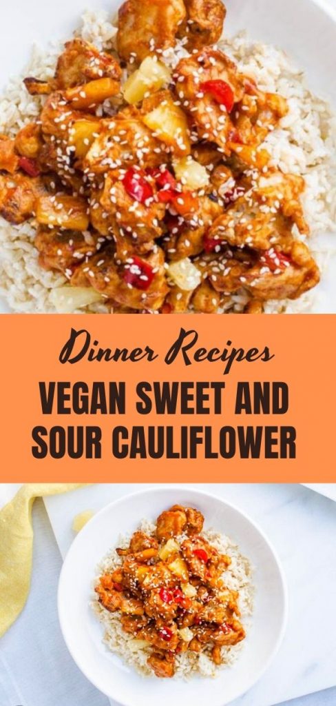 VEGAN SWEET AND SOUR CAULIFLOWER
