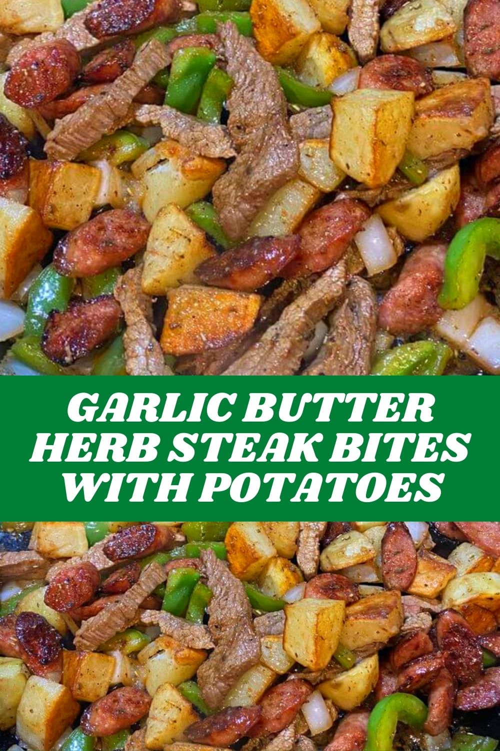 GARLIC BUTTER HERB STEAK BITES WITH POTATOES #recipes #foodrecipes #easyrecipes