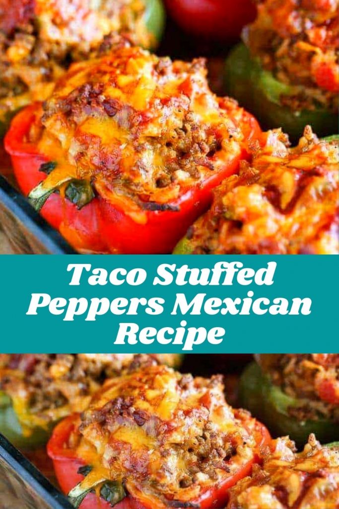 Taco Stuffed Peppers Mexican Recipe (Low Carb & Keto)