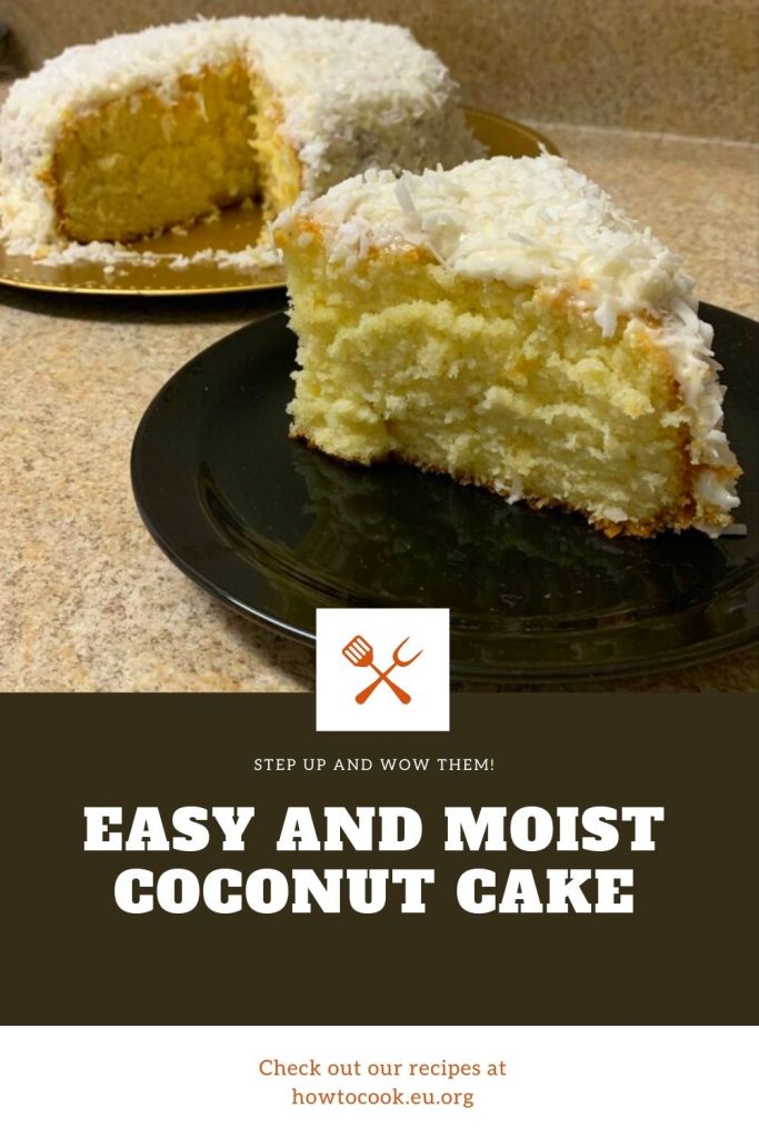 Easy and Moist Coconut Cake #cakerecipes