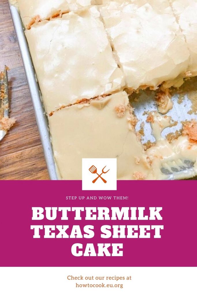 Buttermilk Texas Sheet Cake #Buttermilk #SheetCake