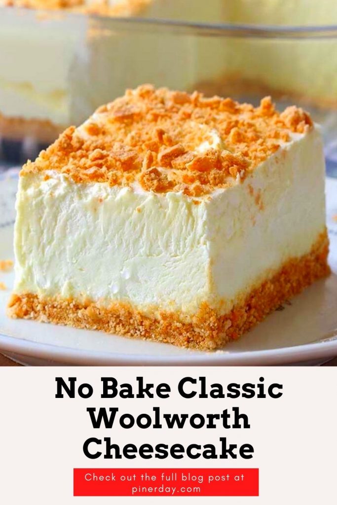 No Bake Classic Woolworth Cheesecake #NoBake #Classic #Woolworth #Cheesecake