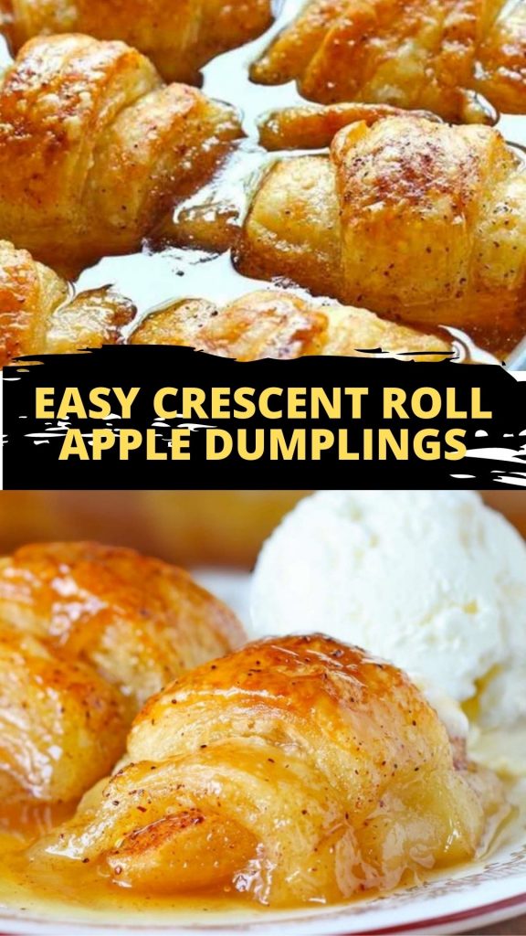 Easy Crescent Roll Apple Dumplings
