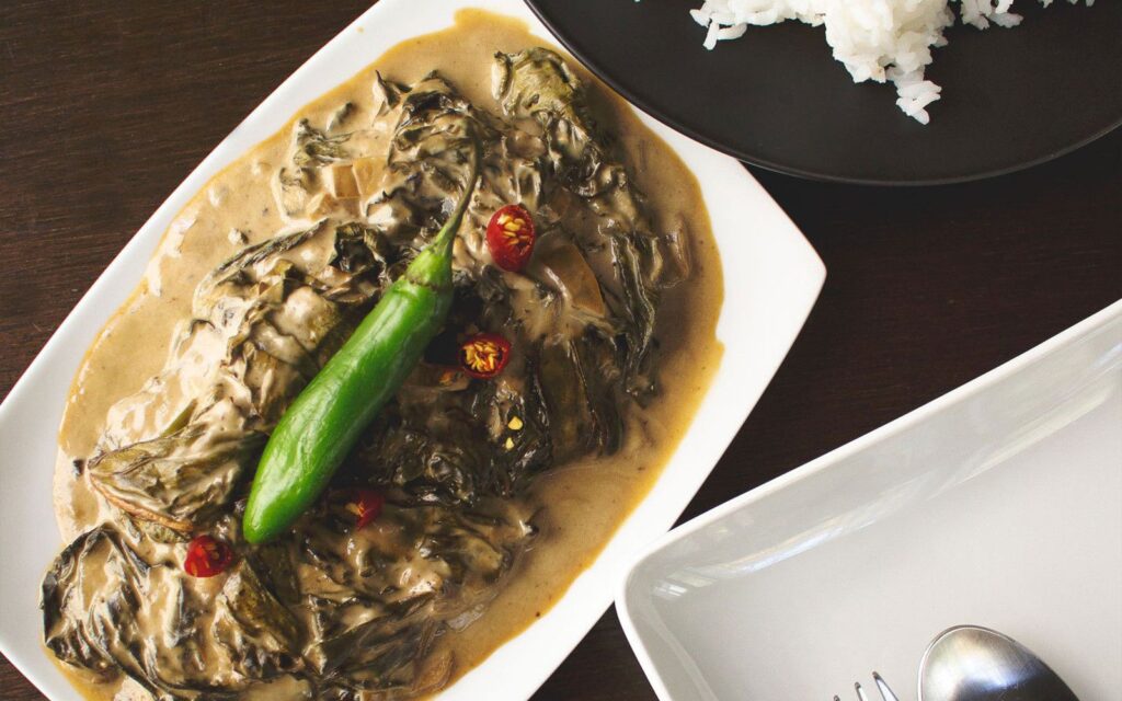 Laing: A Creamy, Spicy Filipino Delight with Taro Leaves and Coconut Milk